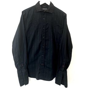 Guess men long sleeve black shirt
